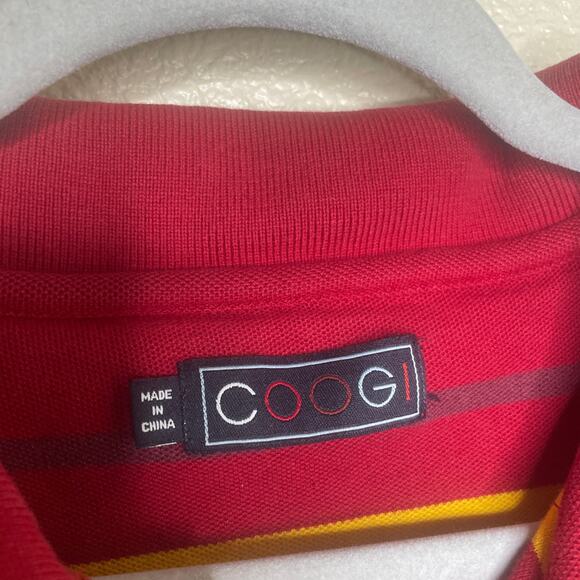 Coogi Mens 100% Cotton Multicolored Striped Polo Size XL*** - Picture 2 of 4